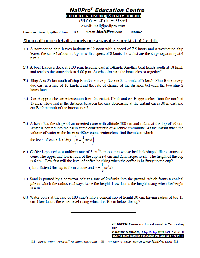 Grade 12 Mathematics