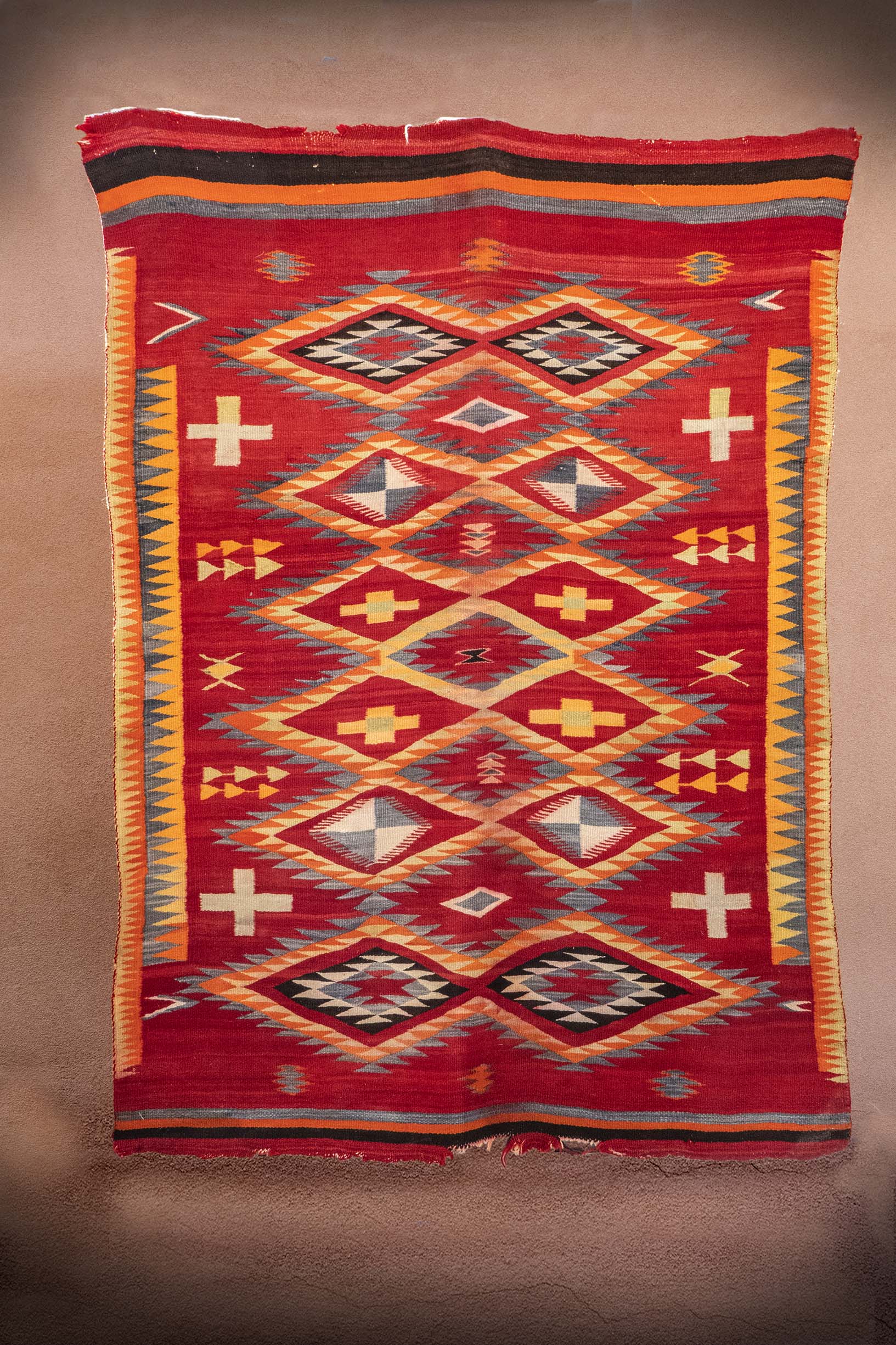 NAVAJO TRANSITIONAL BLANKET THE NAMBE TRADING POST AND THE MUSEUM OF