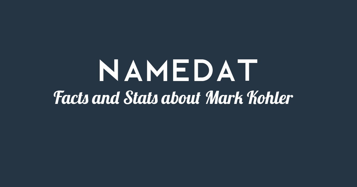 Mark Kohler Background Data, Facts, Social Media, Net Worth and more!