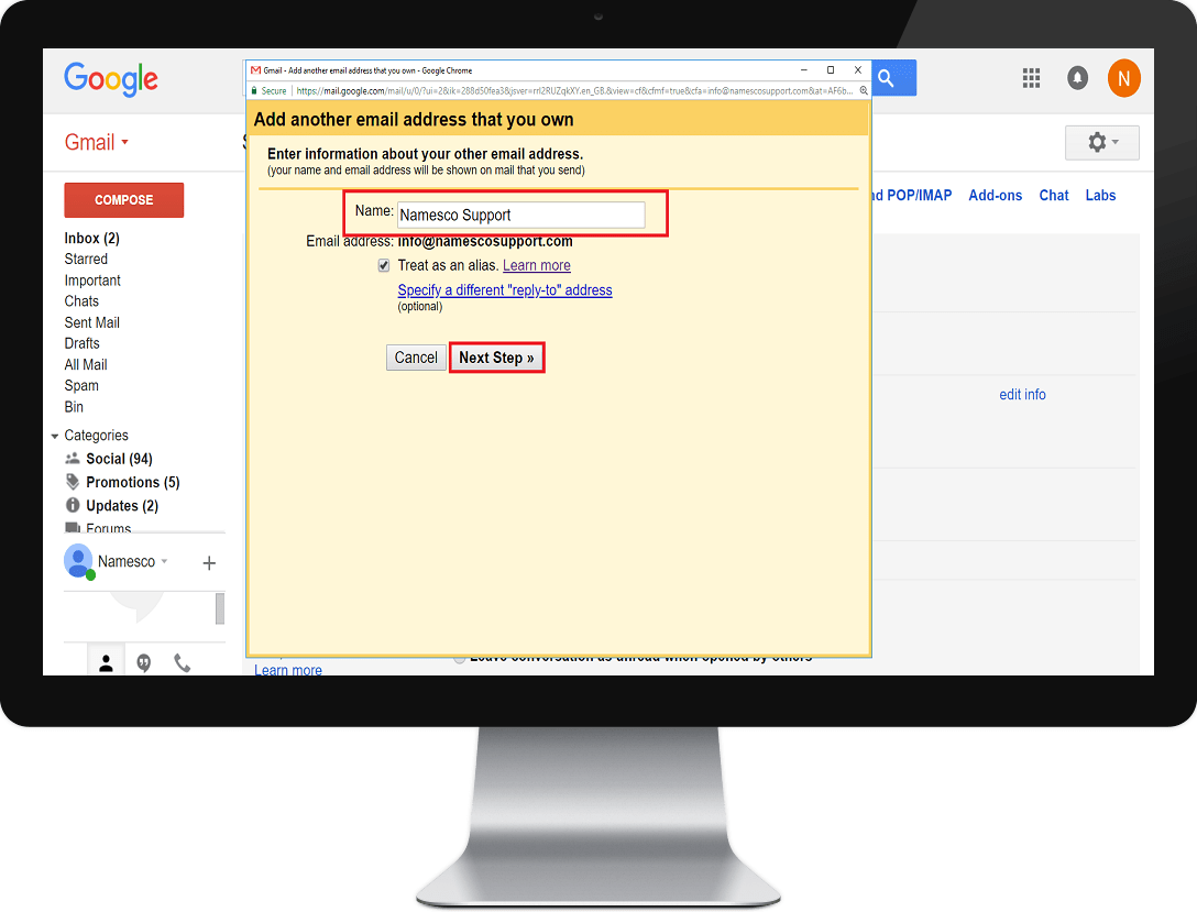 How to setup a POP3 account in Gmail Support Centre