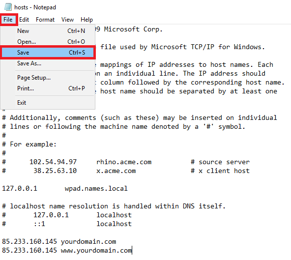 How to update your hosts file Support Centre names.co.uk