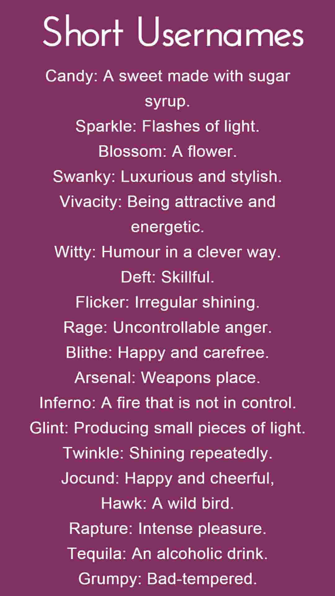 200+ Cool Short Usernames Collection NamesBuddy