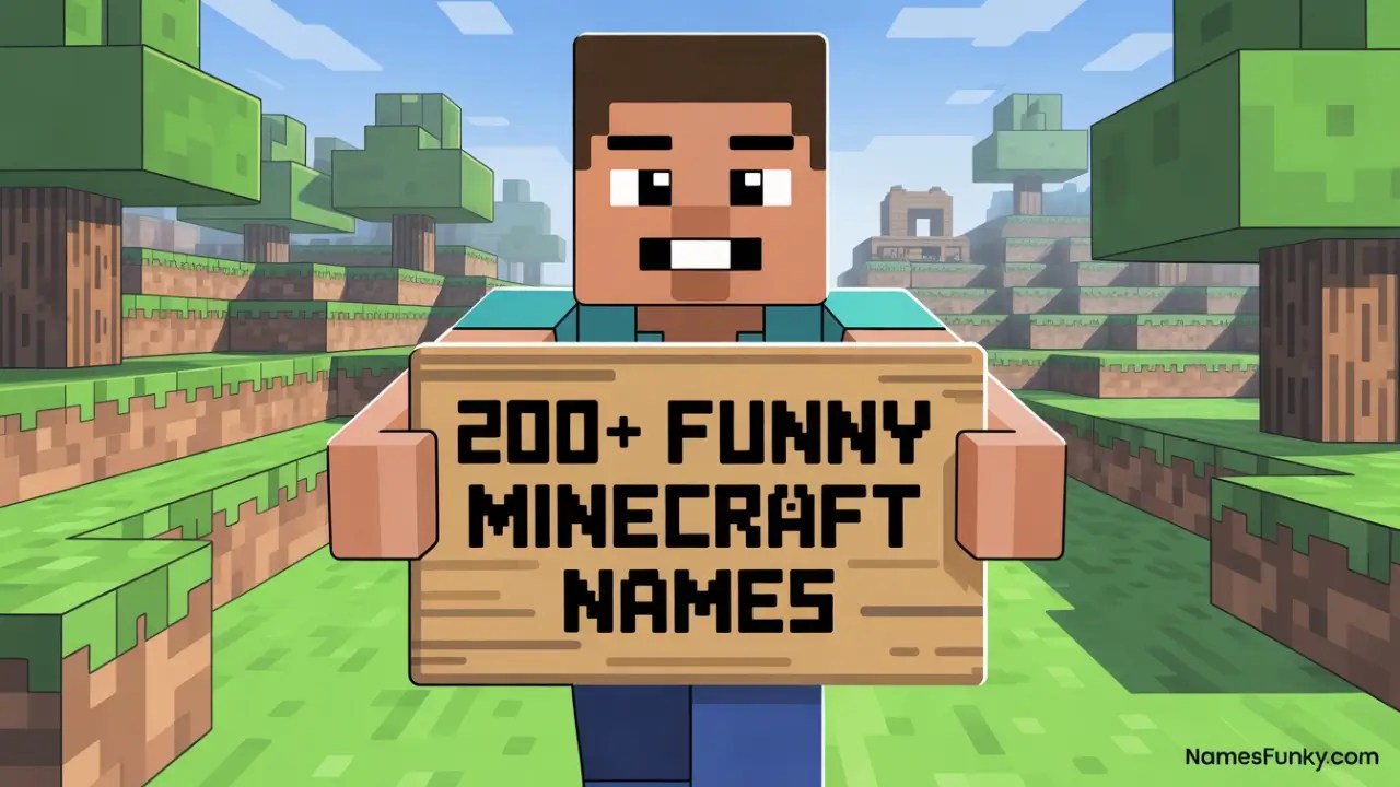 200+ Funny Names for Minecraft Boy
