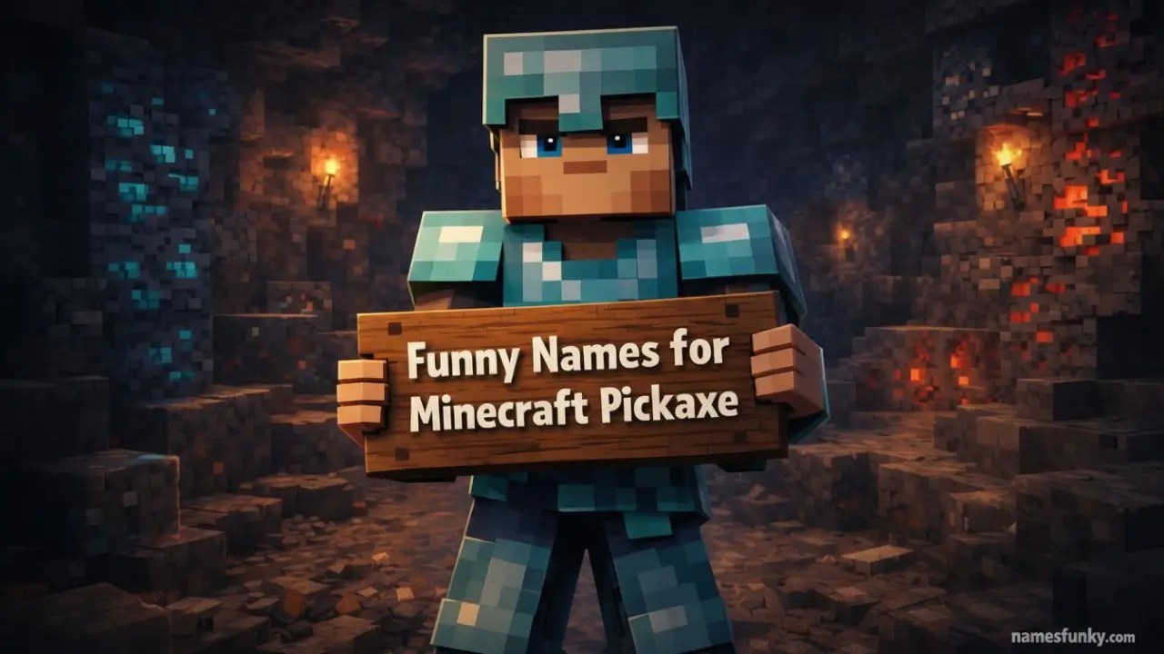 200+ Funny Minecraft Pickaxe Names for Mining & Survival(06)