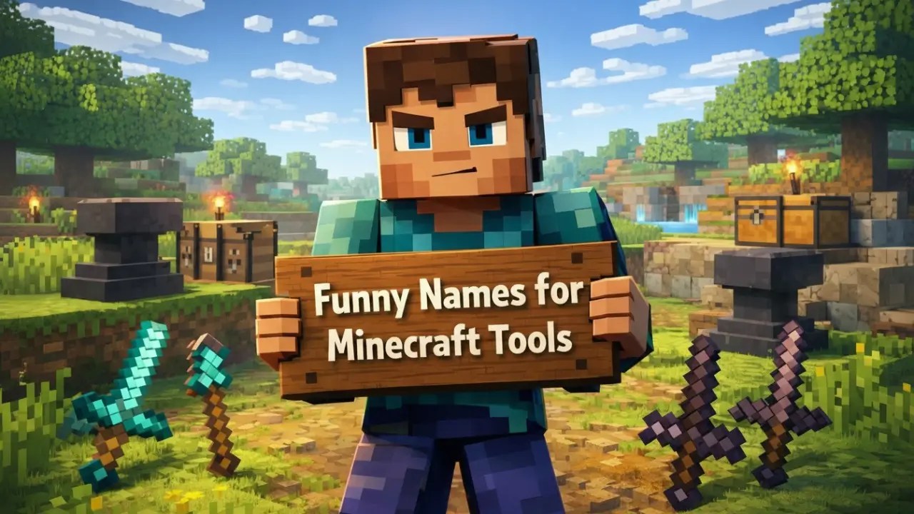 200+ Funny Names for Minecraft Tools