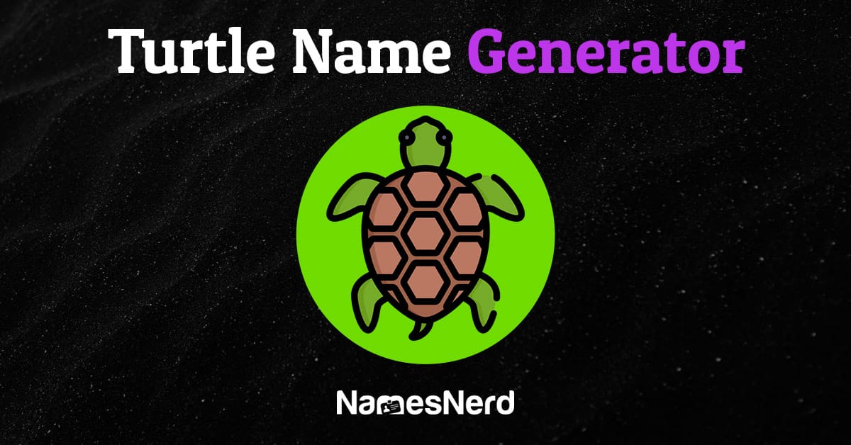 Turtle Name Generator