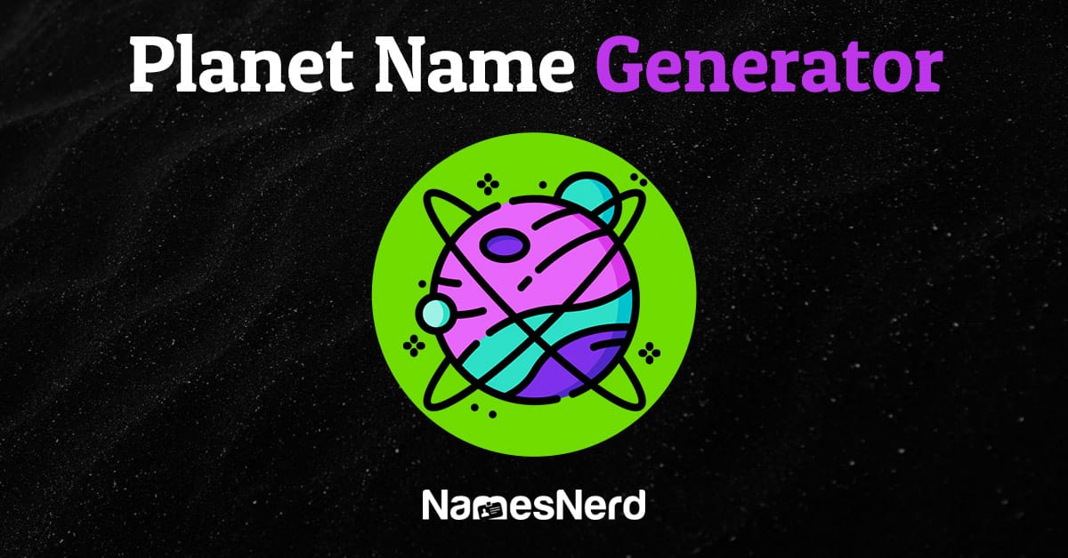 Name Generator NamesNerd