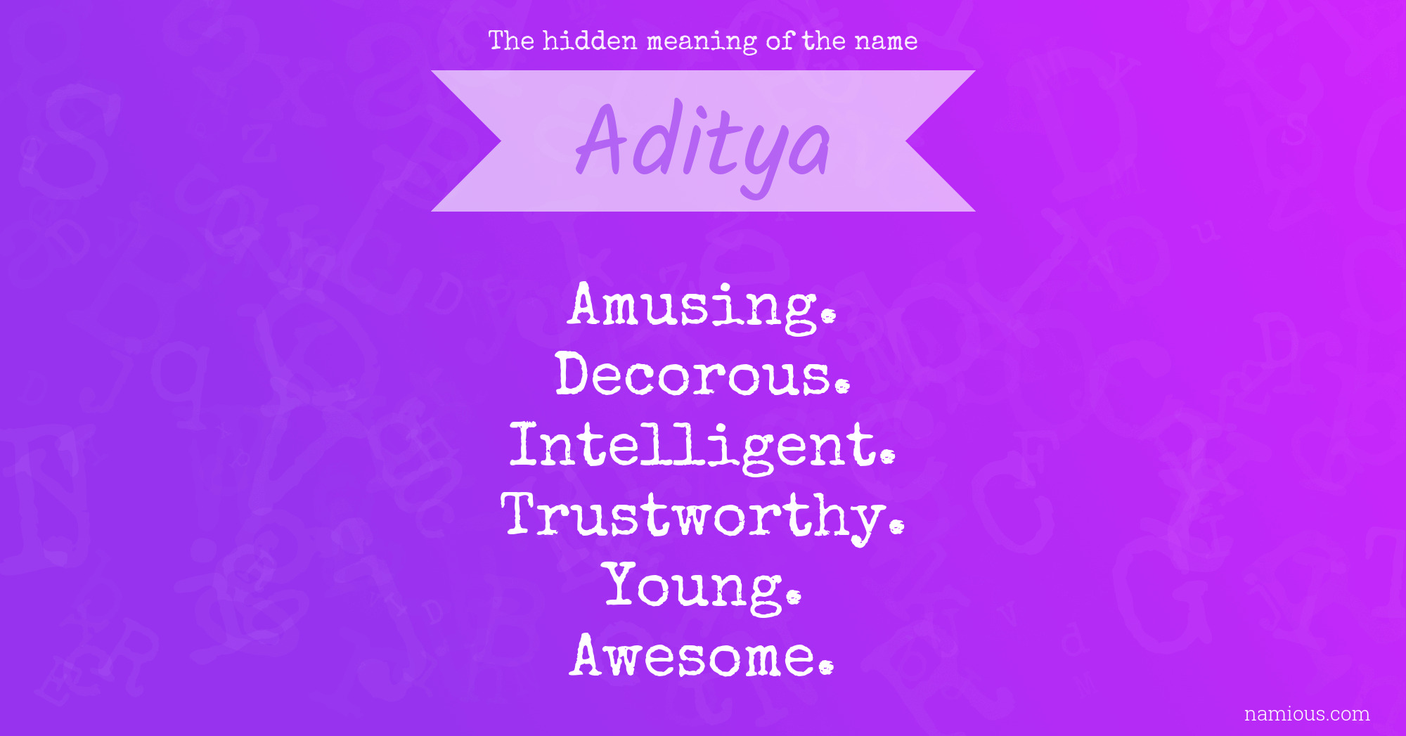 What Is Meaning Of Aditya fitriblog1
