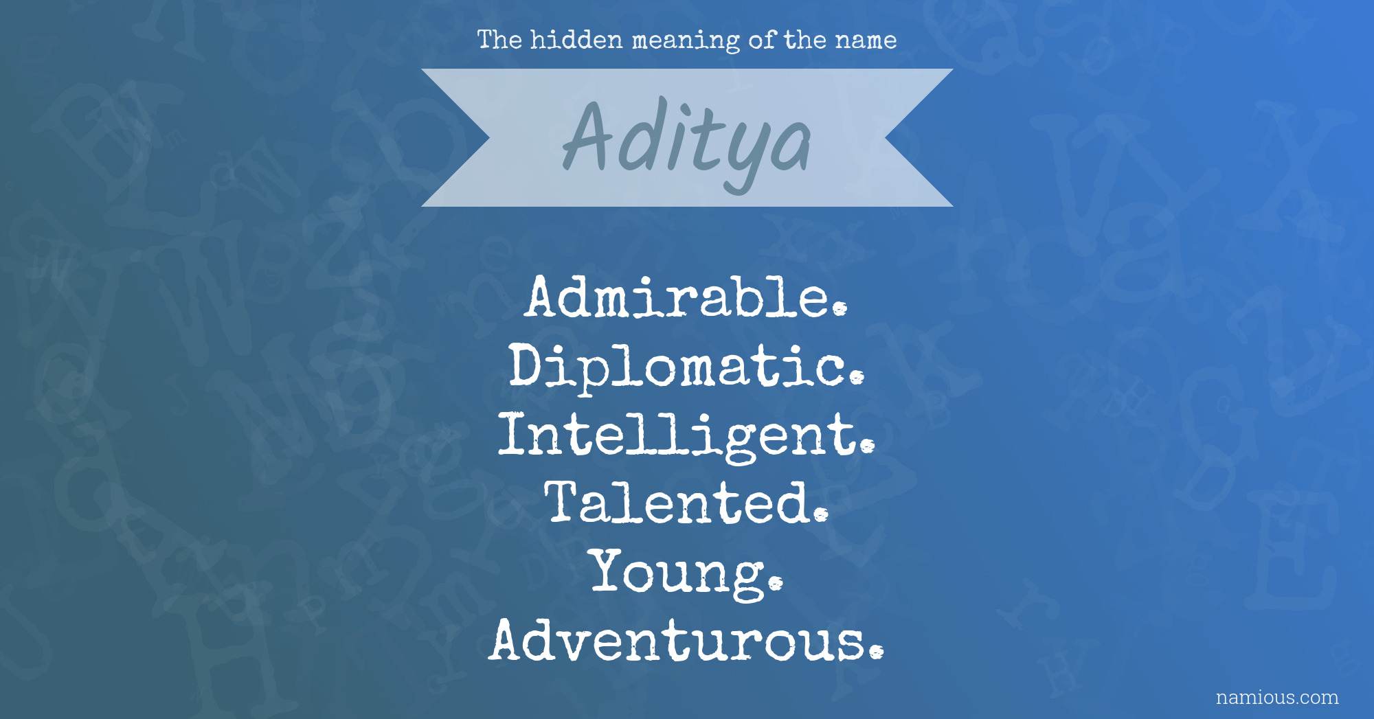 What Is Meaning Of Aditya fitriblog1