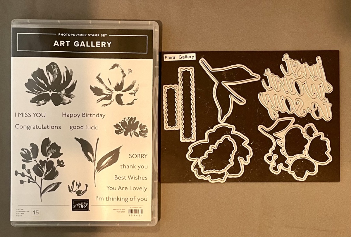 Art Gallery Stamp Set and Floral Gallery Dies Nancy's Nifty Notes