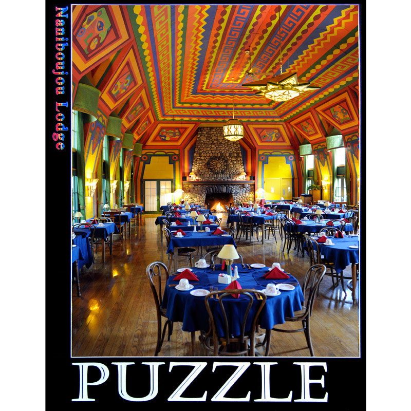 Dining Room Puzzle (1,000 pieces) Naniboujou Lodge & Restaurant