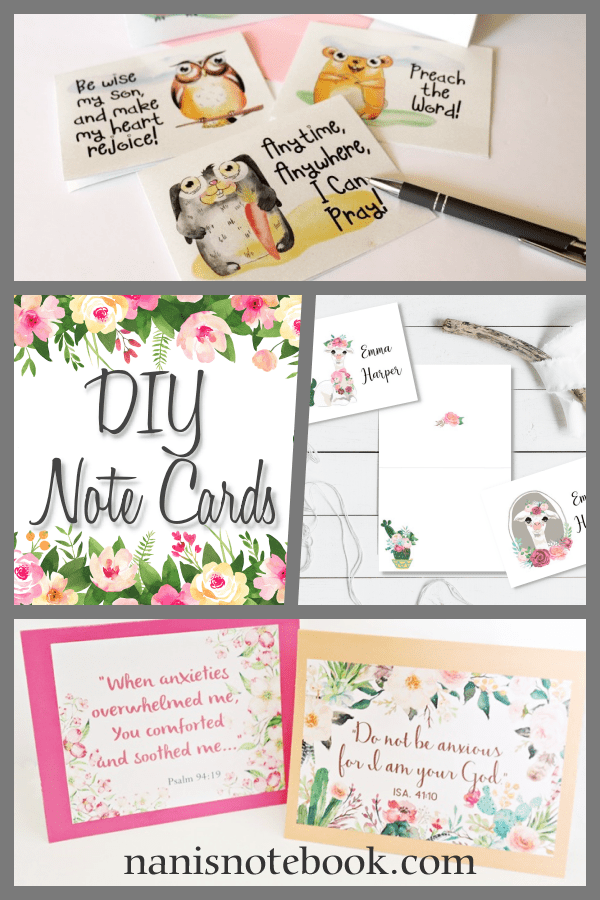 print your own note cards