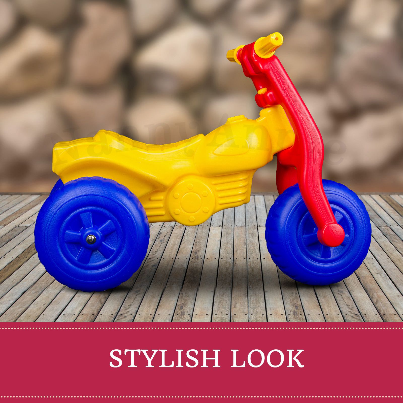 Dune Buggy RideOn Tricycle Kids Red/Yellow Tricycle Fountain