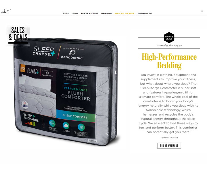 Nanobionic HighPerformance Bedding Valet Nanobionic Group