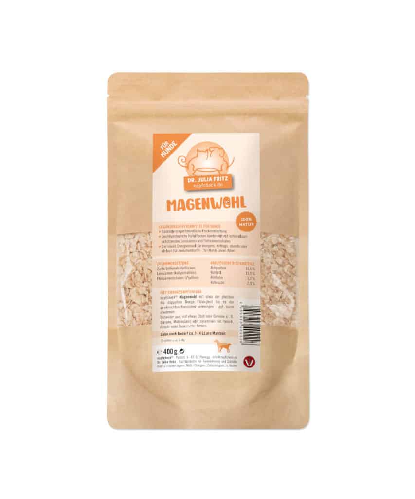 napfcheck Magenwohl spezieller Flockenmix für Hunde