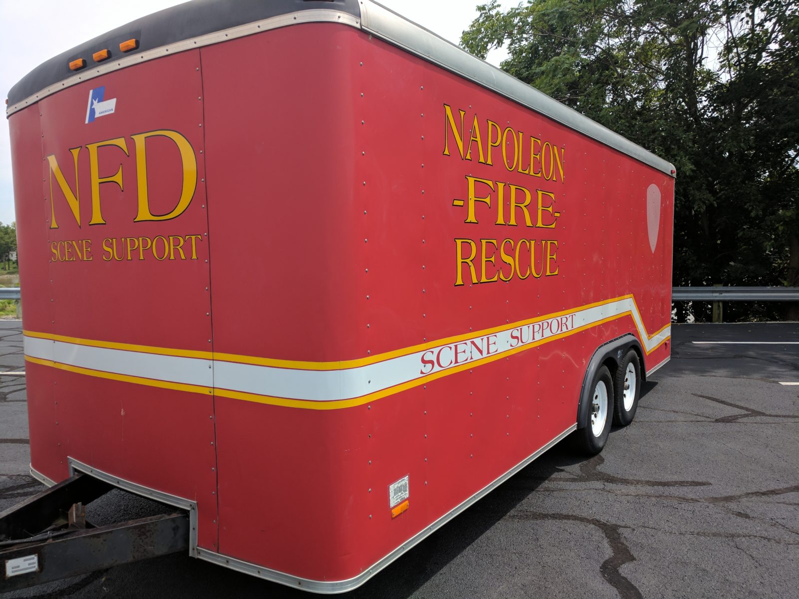 Scene Support Trailer Napoleon Fire and Rescue