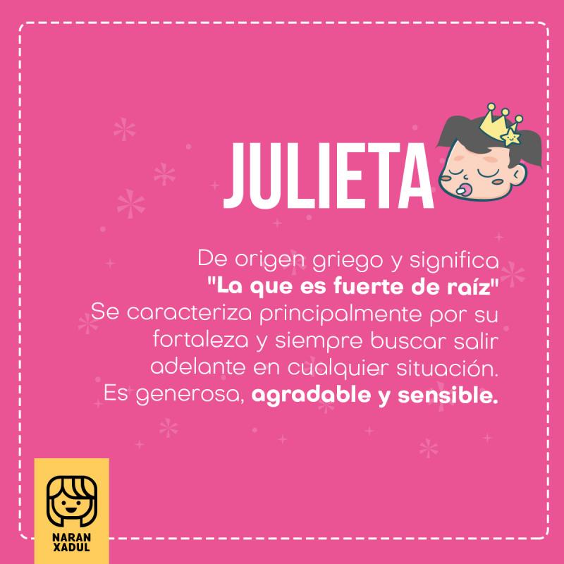 Significado del nombre Julieta