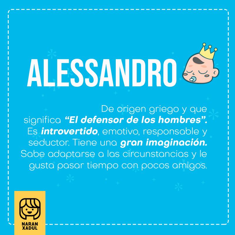 Significado del nombre Alessandro
