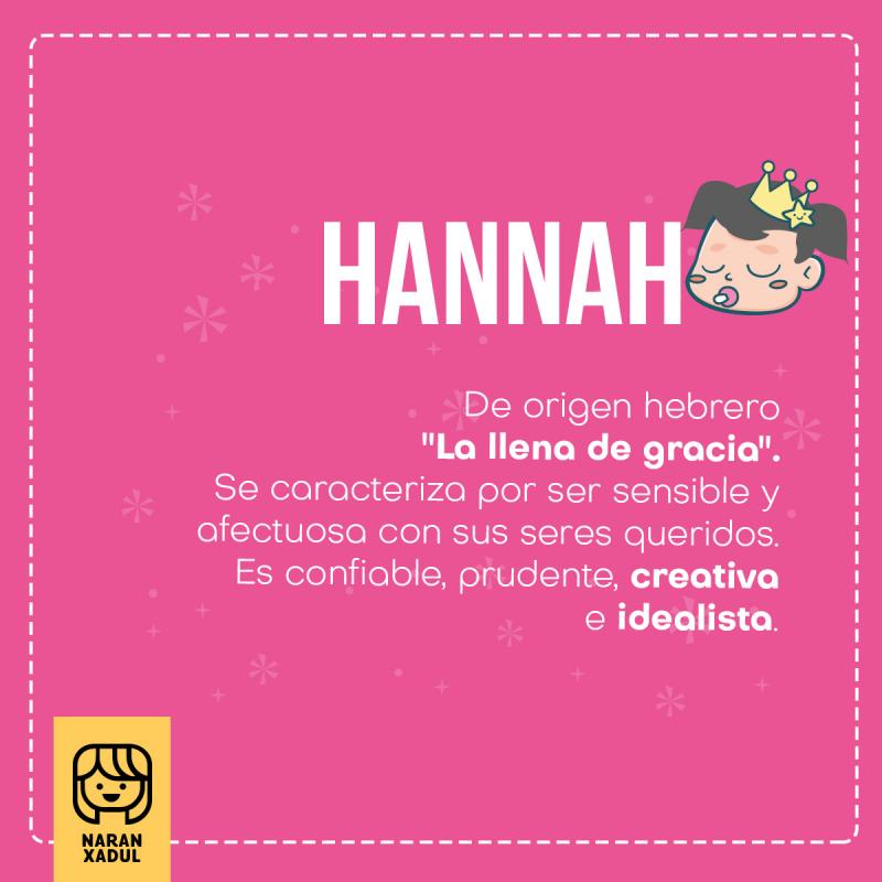 Significado del nombre Hannah