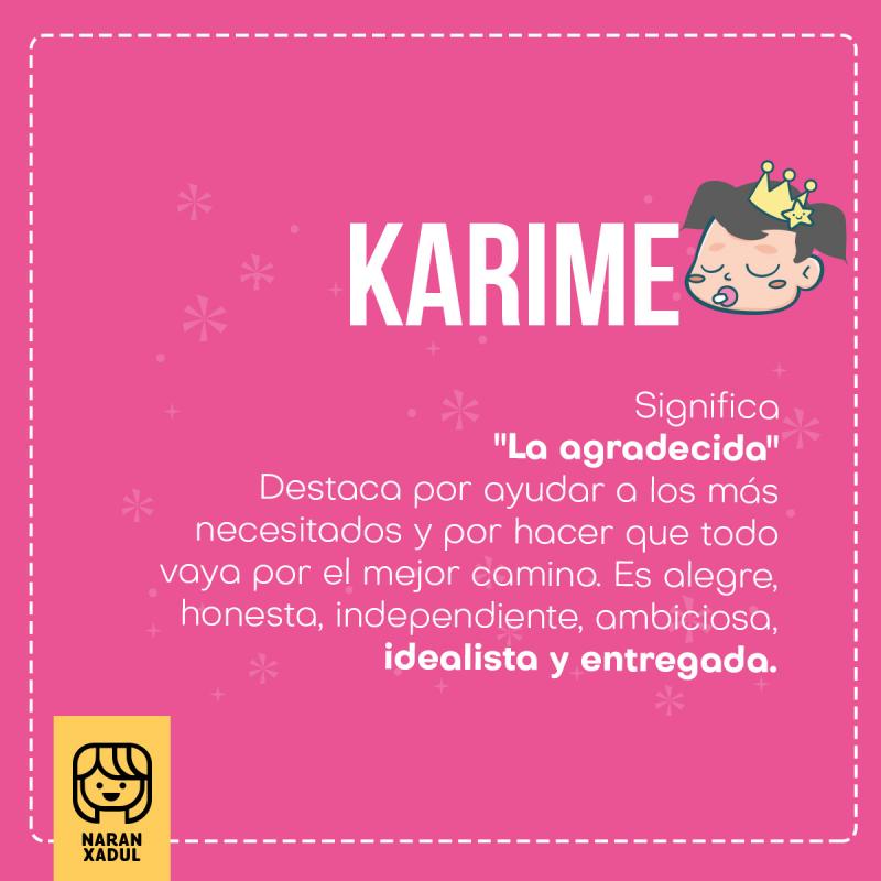 Significado del nombre Karime
