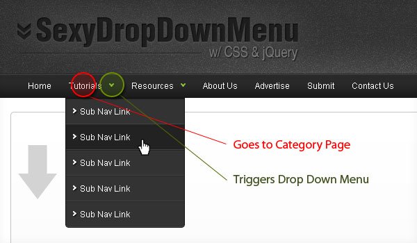 25 sexy jQuery DROPDOWN Menu