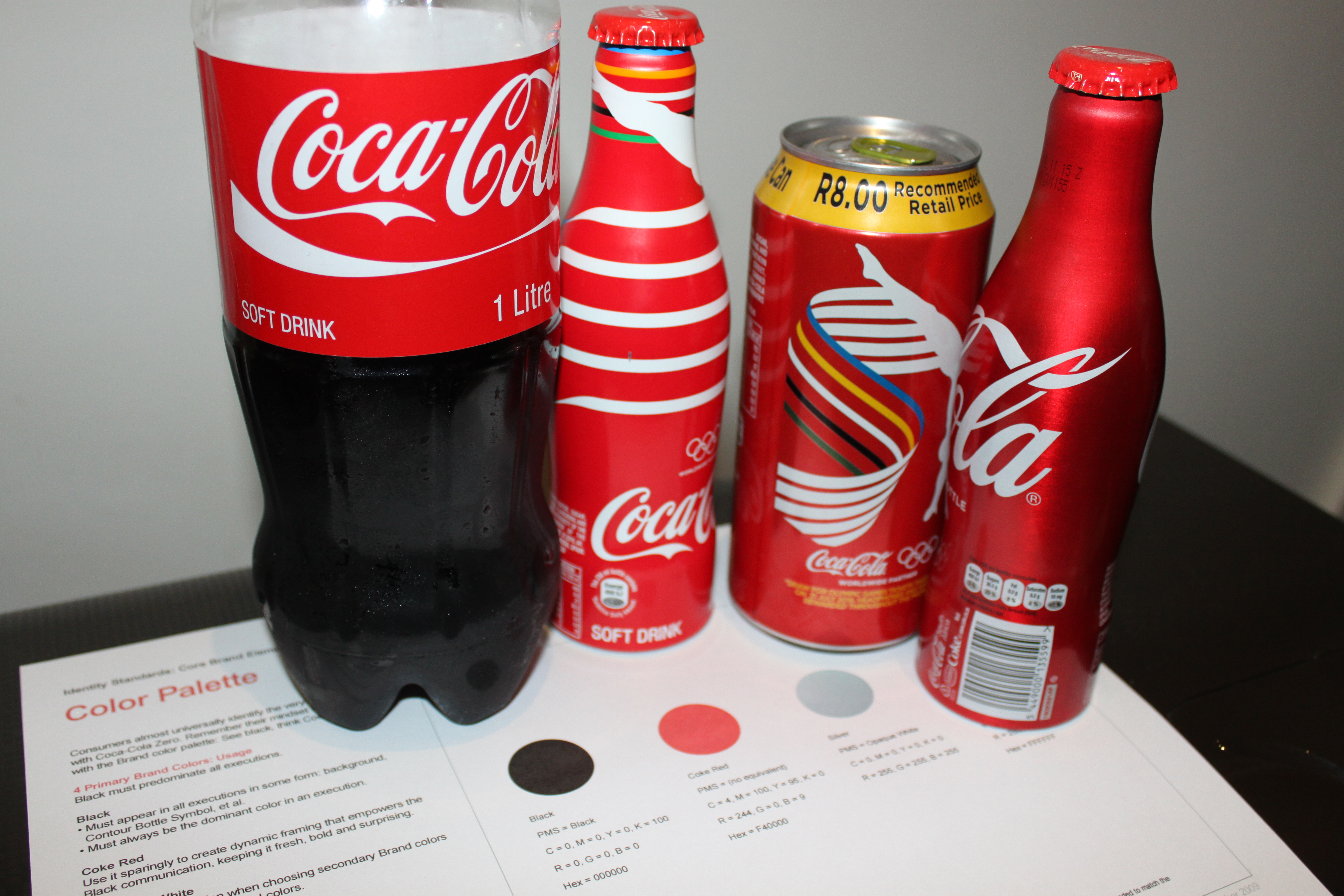 What is Coca Cola doing with their brand colours? Narich