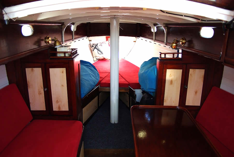 Fully restored 1938 Huon Pine Tamar Sloop for sale Narooma Boats Afloat