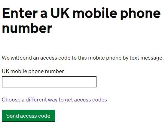 HMRC Government Gateway account setup procedure