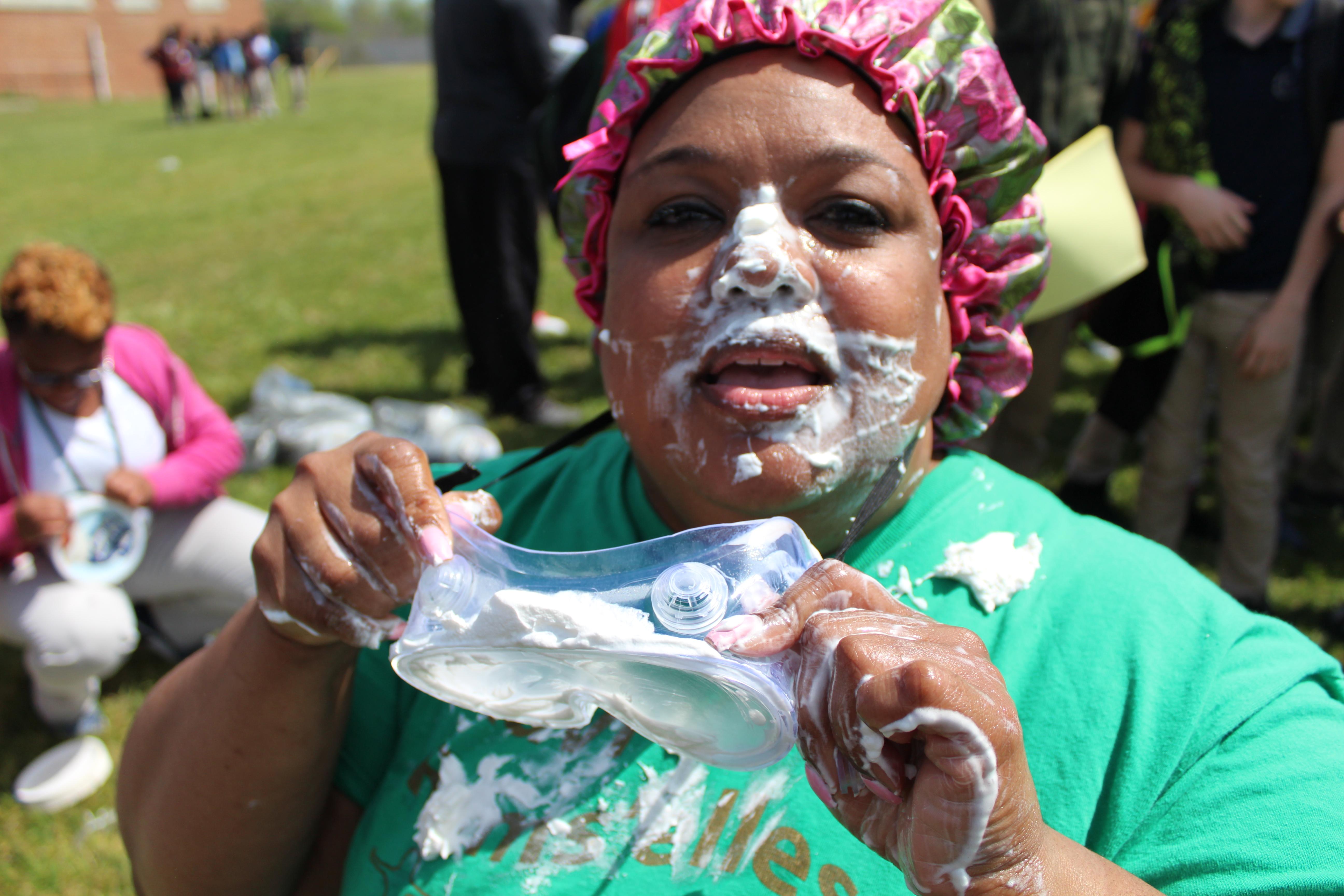 Robert Lewis principals take pies to the face NatchezAdams School District