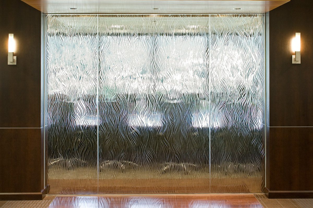 Architectural Textured Glass Doors Nathan Allan Glass Studios