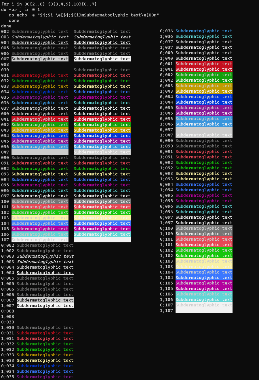 Changing the colors in BASH Nathan Obert