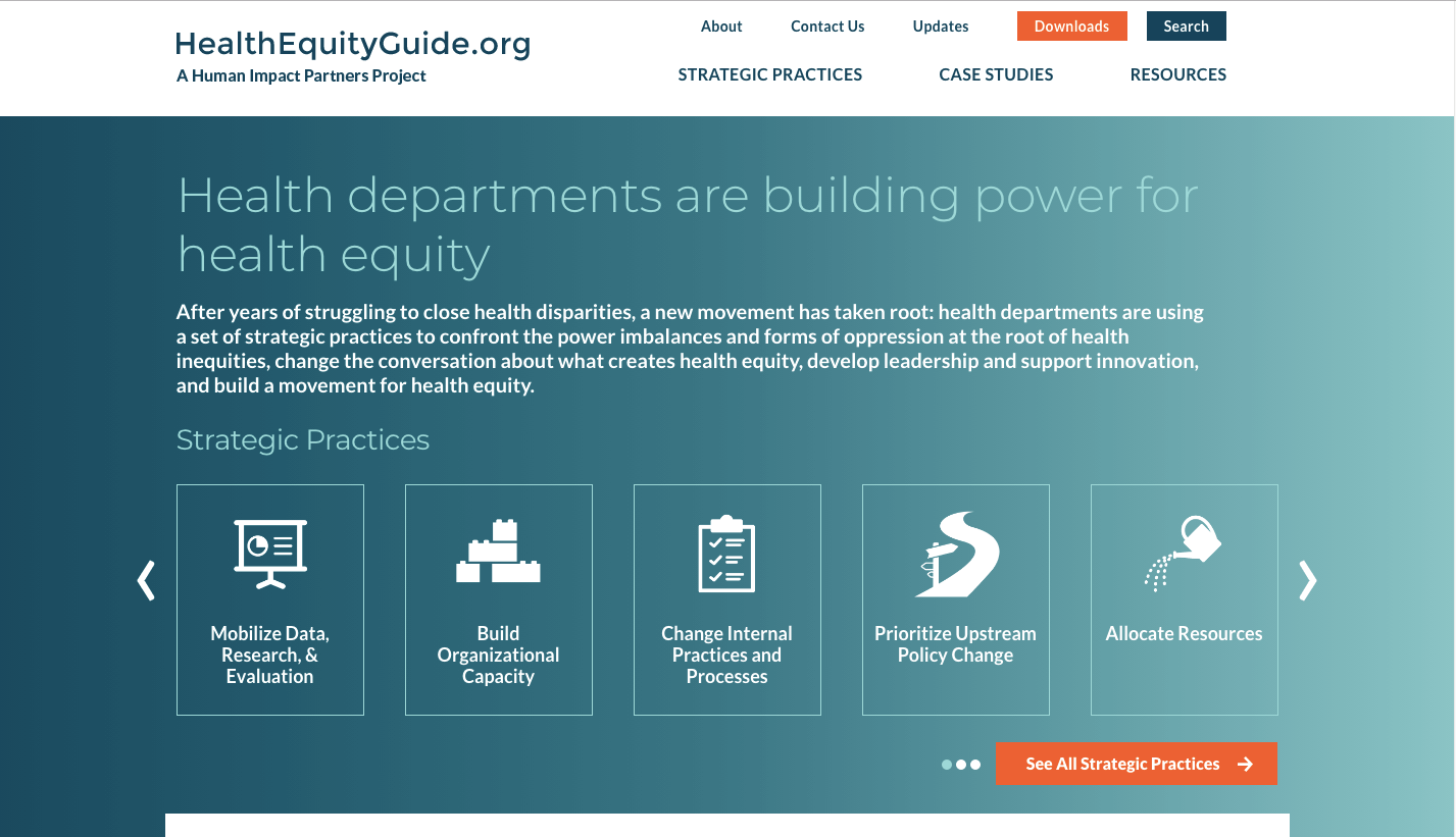 Health Equity Guide A Human Impact Partners Project National