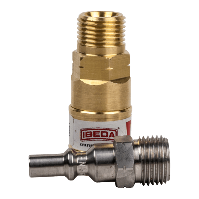 Quick Action Coupler Fuel Gas EN561 Hose Joiner G3/8" M QFDM3M3