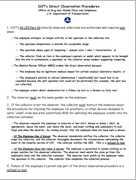 NationsCheck DOT Direct Observation