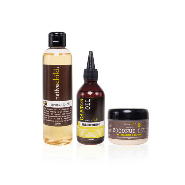 Starter Oil Combo with Avocado Oil (200ml), Hair Growth Castor Oil