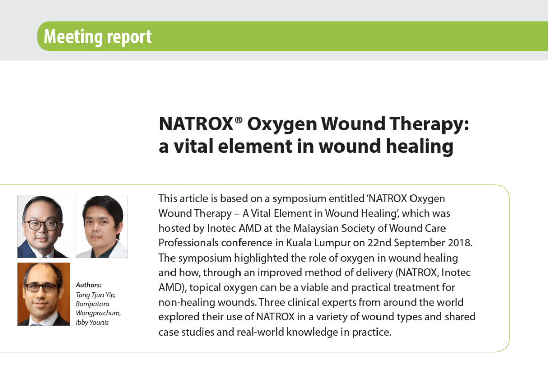 NATROX® NATROX® O₂ topical oxygen wound therapy A vital element in