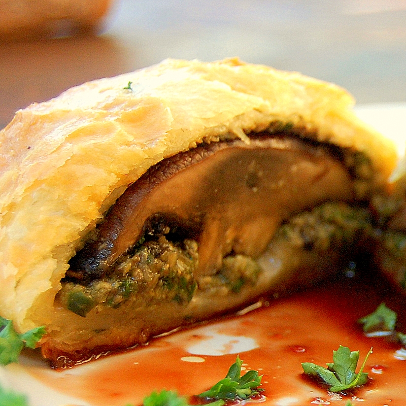 Chestnut and Mushroom Wellington Natural Cookery School
