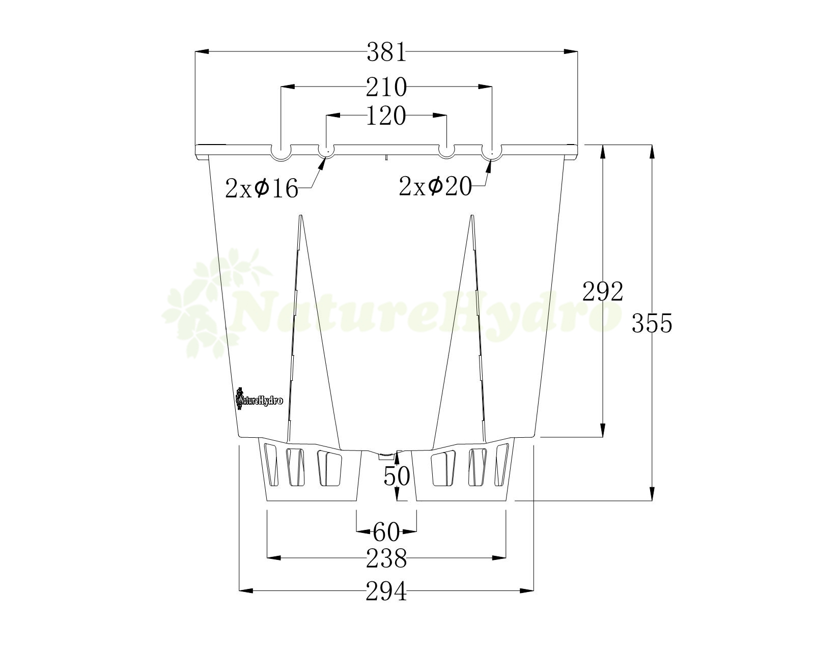 25 Liter Round Plastic Drainage Collection Pot Shanghai Dehuan