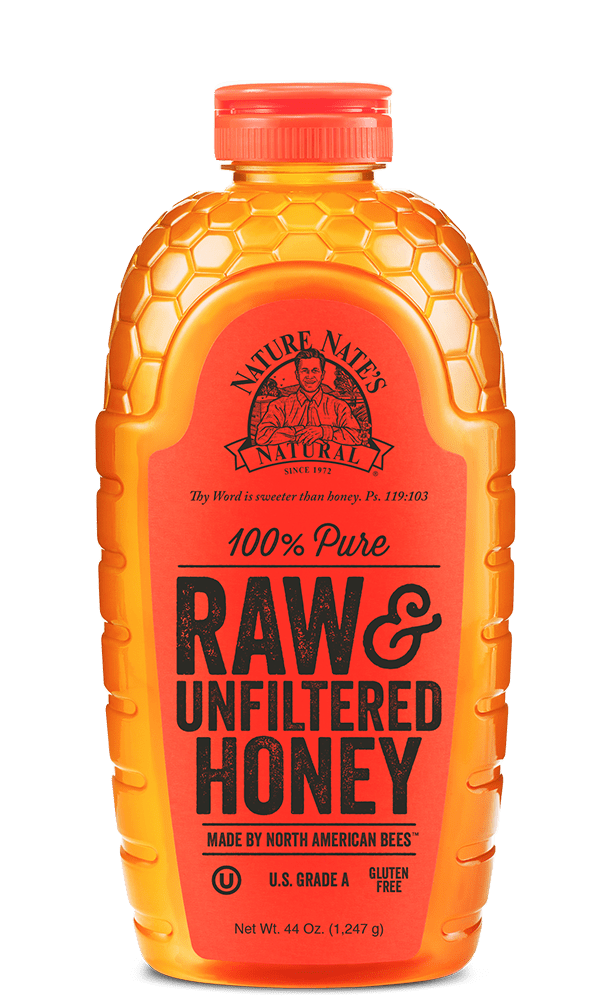 Raw & Unfiltered Honey 100 Pure Nature Nate's Honey