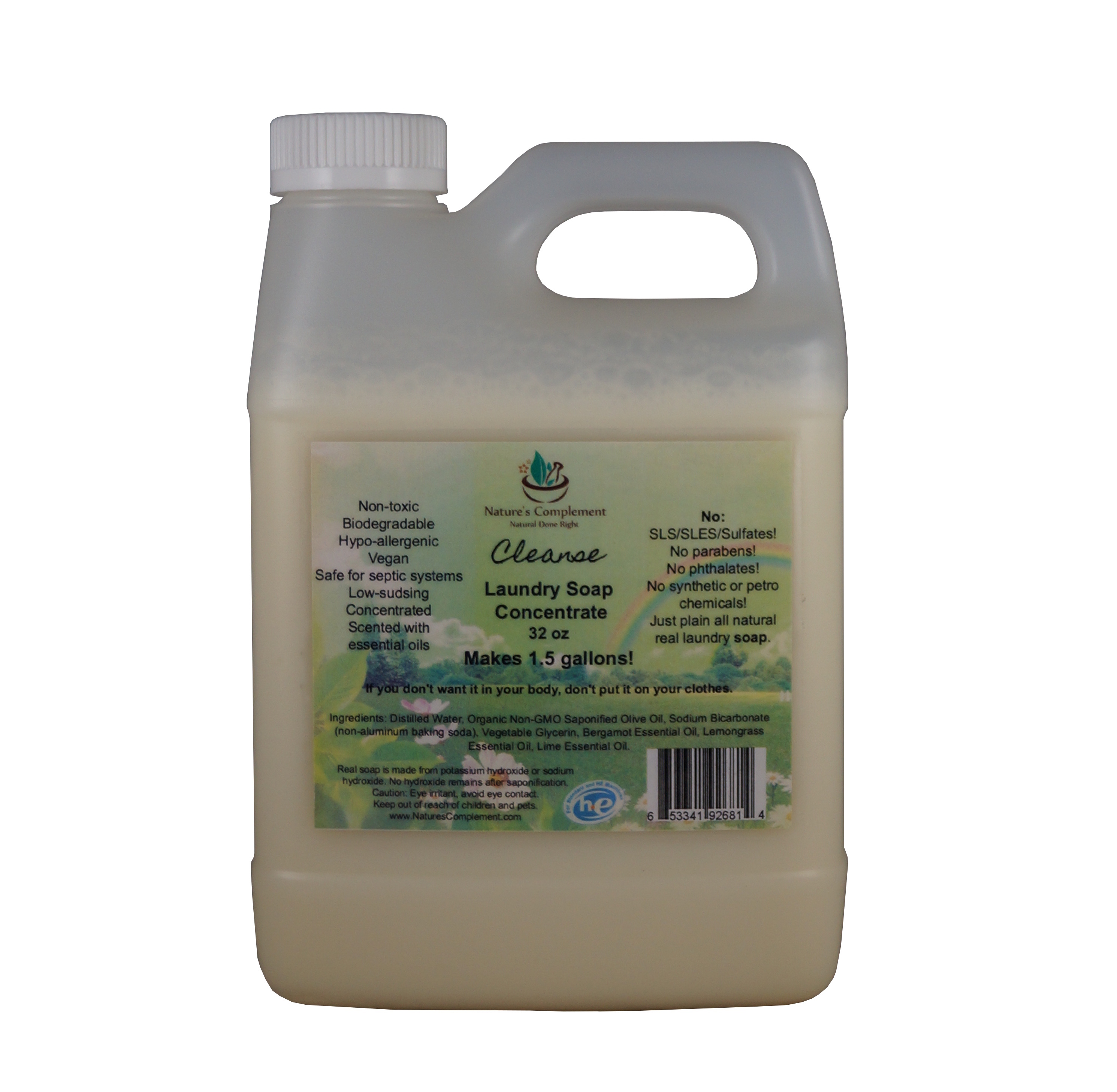Cleanse Laundry Soap Concentrate Nature's Complement