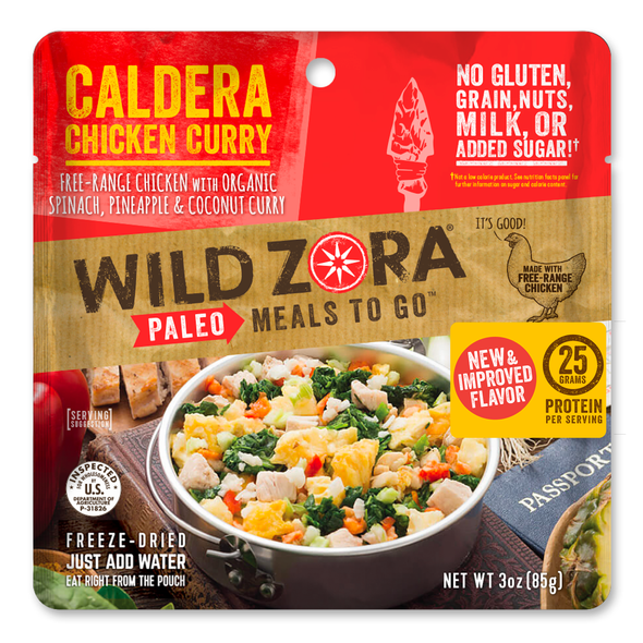 Wild Zora Paleo Meals To Go Caldera Chicken Curry (FreezeDried