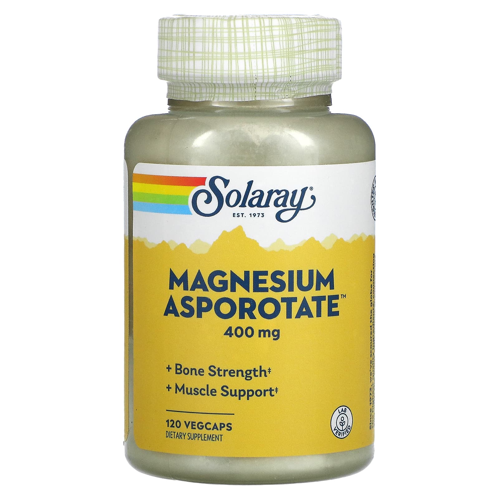 Magnesium Asporotate by Solaray, 400mg, 120 ct Nature's Complement