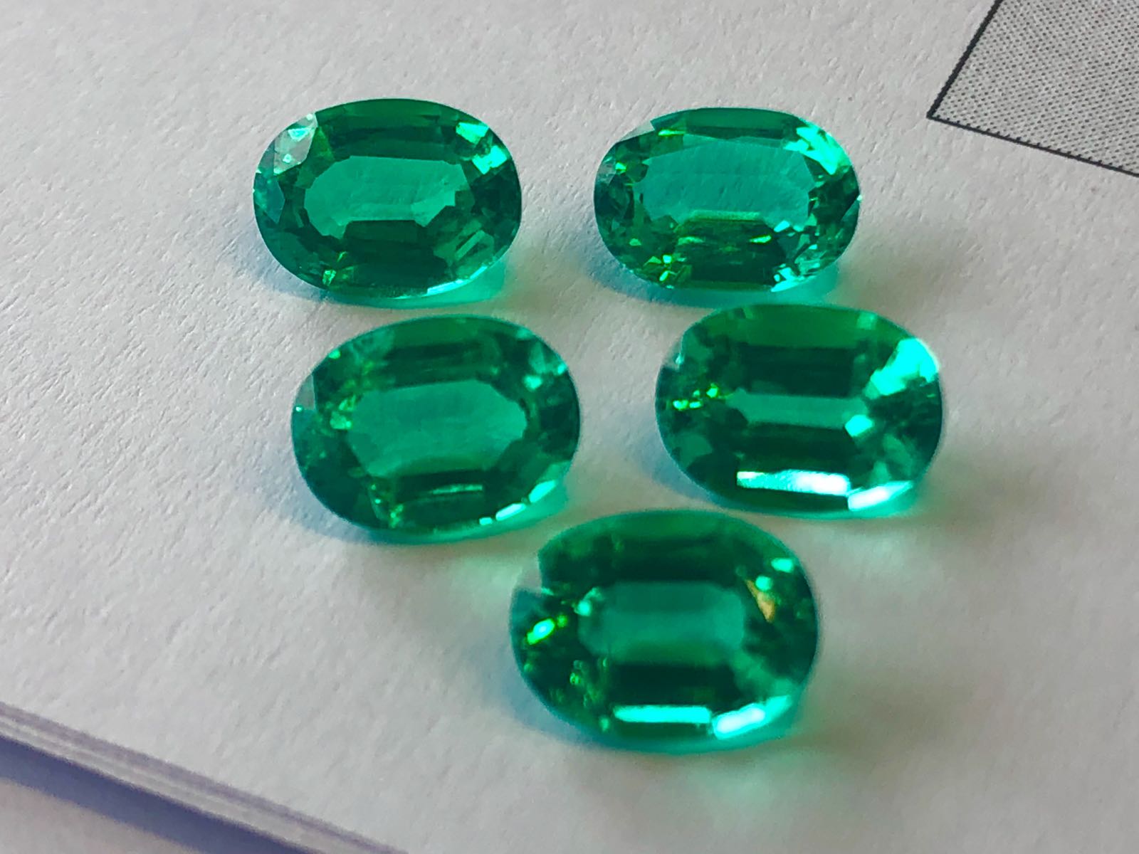 Pure Perfection in Lab Created Colombian Emeralds