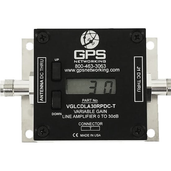 VGLCDLA30RPDC GPS Variable Gain Line Amplifier, 0dB to 30dB NavtechGPS