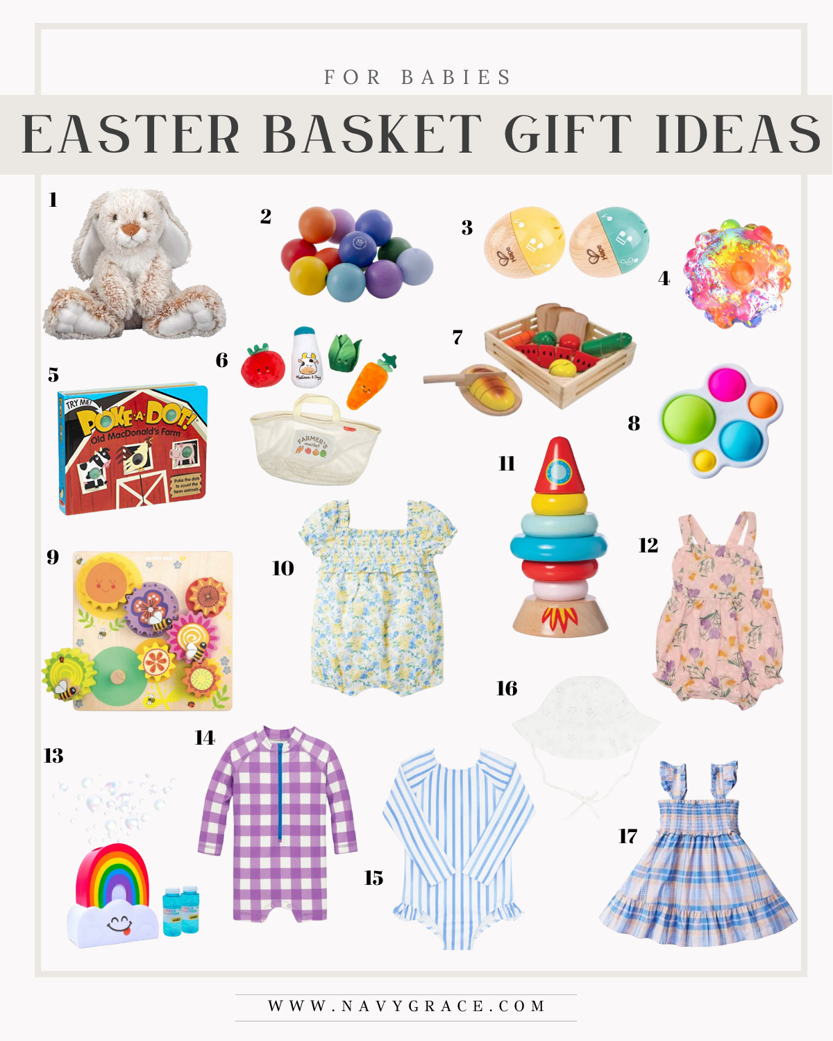 EASTER BASKET GIFT IDEAS FOR KIDS Navy Grace
