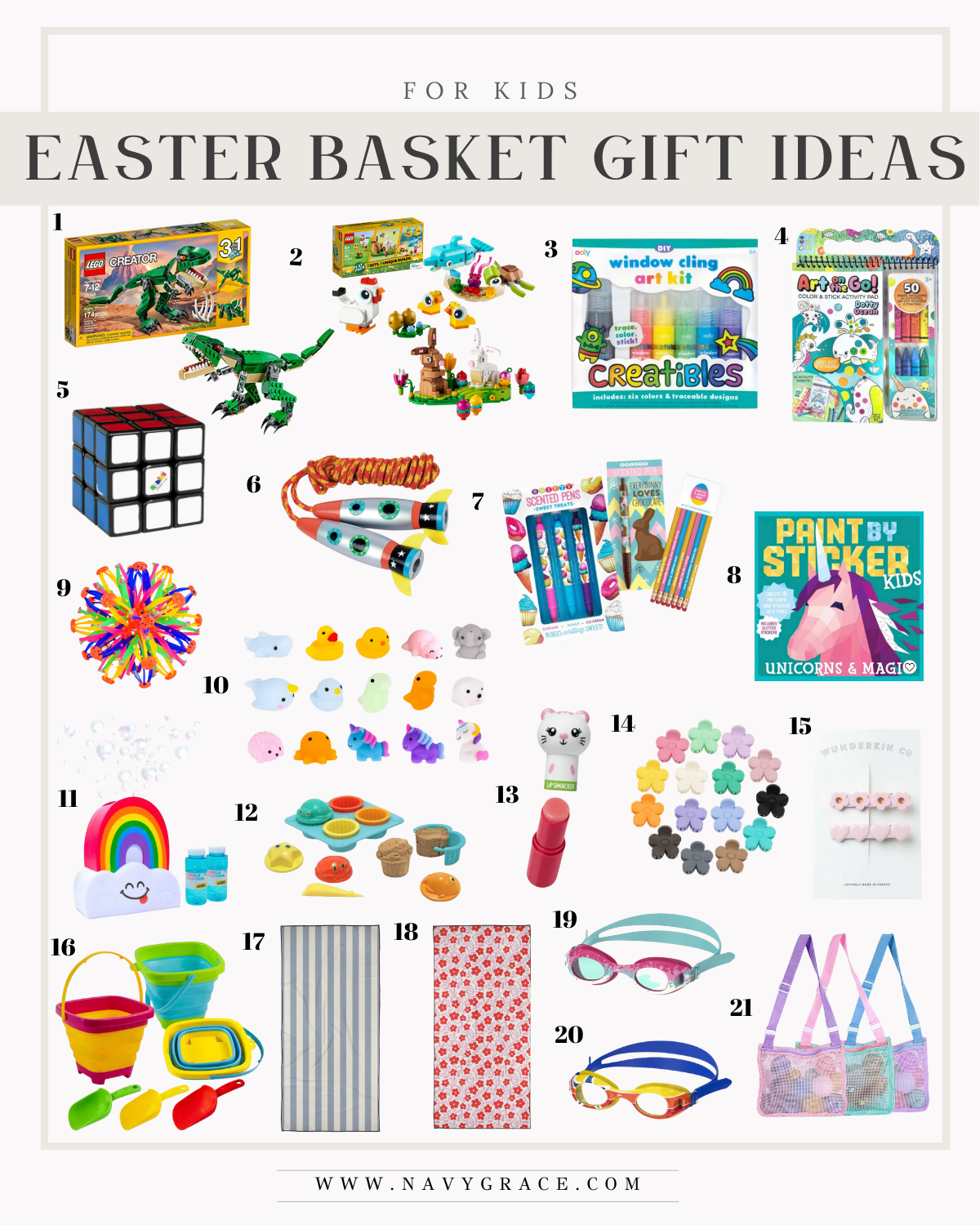 EASTER BASKET GIFT IDEAS FOR KIDS Navy Grace
