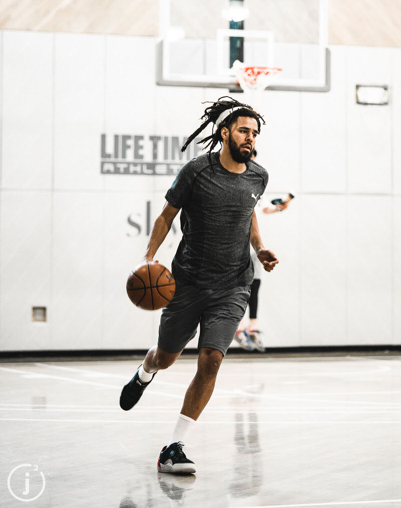 J. Cole está a treinar para chegar à NBA. NBA PORTUGAL