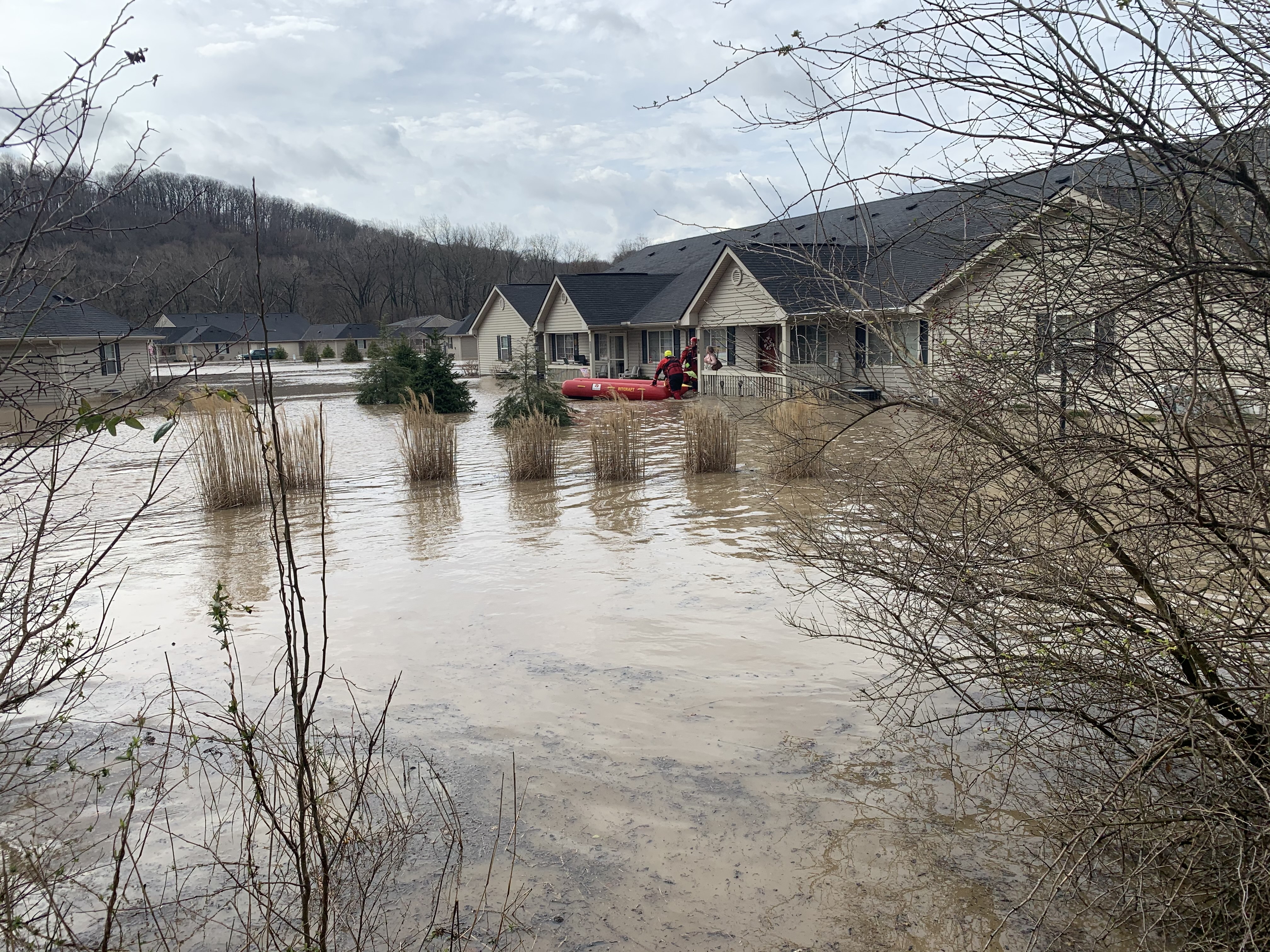 Heavy downpours and flooding in central Ohio caused by unseasonable