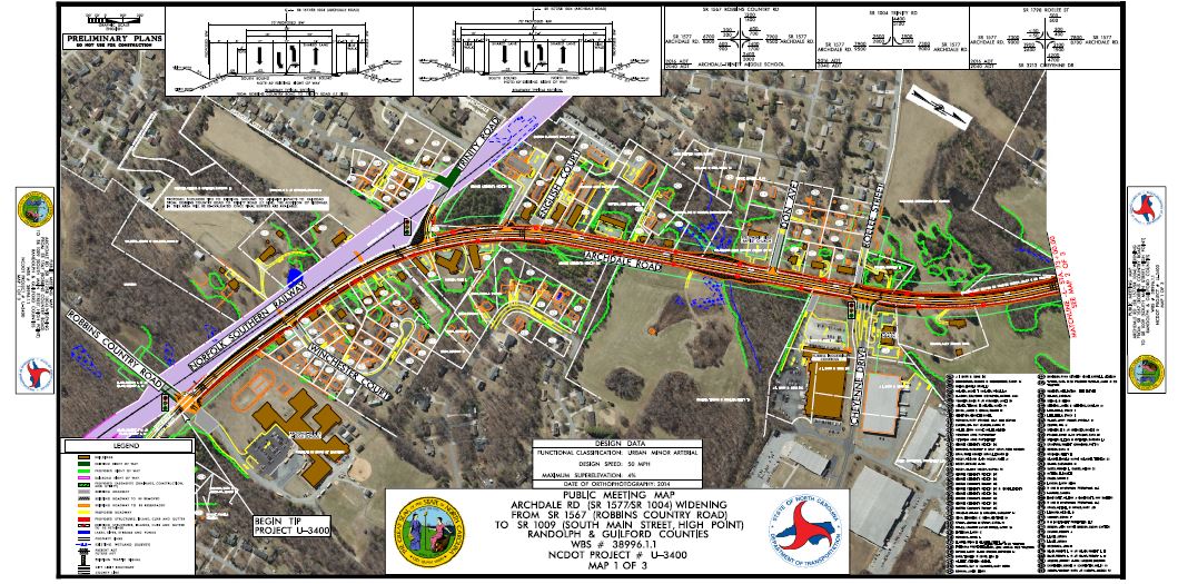 Archdale Road Widening NC Eminent Domain Law Firm