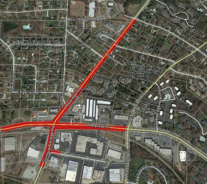 West Market Street & Guilford College Road Intersection Improvements NC Eminent Domain Law Firm
